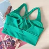 Lemon Energy Longline Bra Criss Cross Back Fitness Sport Tops Sweat-wicking Medium Support Workout Yoga Bra Integrated Chest Pad 1