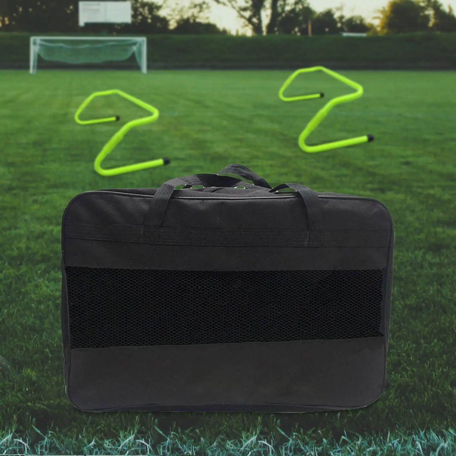 

Hurdle Carry Bag Black Breathable Hurdles Not Included with Zipper Speed Hurdle Storage Bag Handbag for Soccer Training Carrying