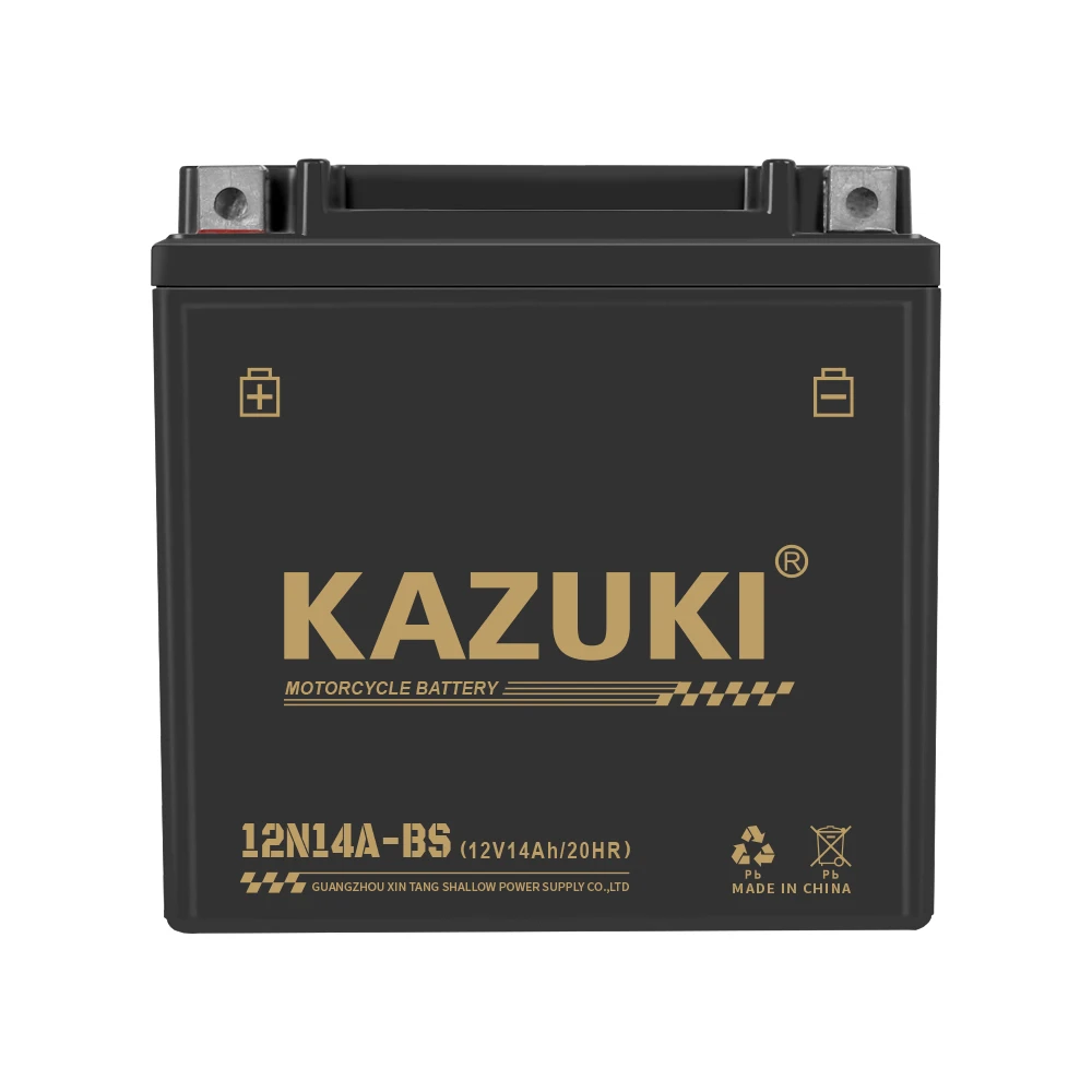 KAZUKI 12V14AH Good Starting Performance 12V Gel Motorcycle