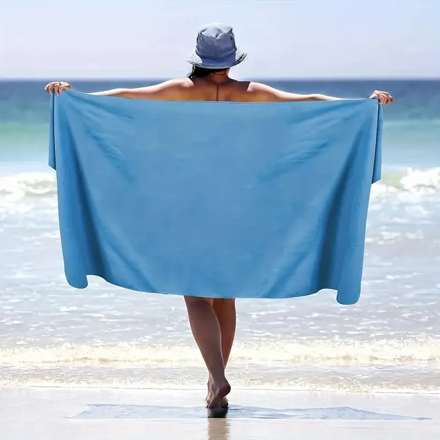 2-pcs Microfibre set sports towel fitness swimming towel body bath towel canbeused for yoga running camping beach WashclothTowel 5