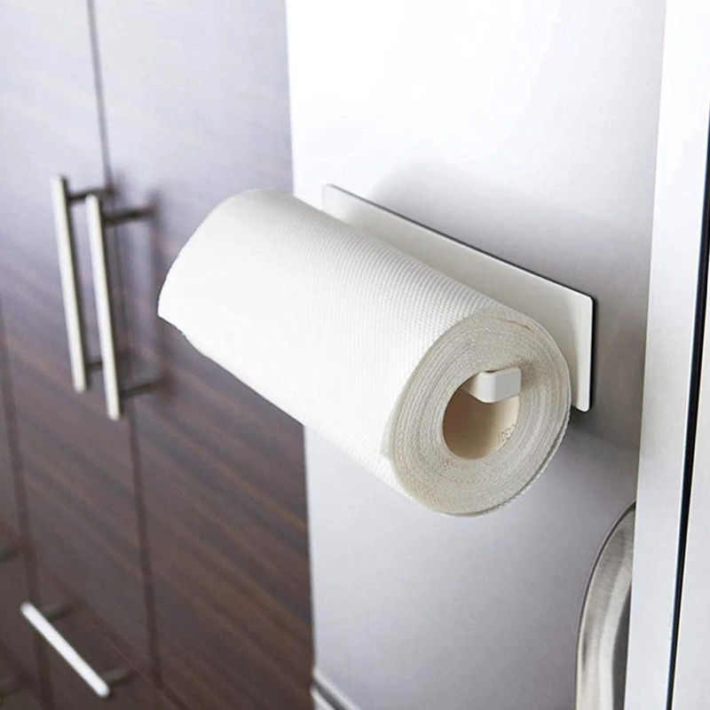 Fridge Magnet Paper Holder Towel Rack Spice Organizer Kitchen Space Saving paper towel holder towel rack kitchen storage rack paper towel rack