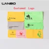 100/200/500pcs Custom logo Eyeglasses 145*175mm Chamois Glasses Cleaner Suede Microfiber Glasses Clean Cloth 2