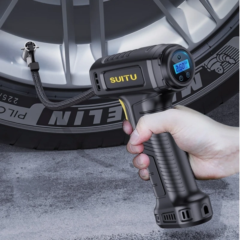 Car Air Pump Compressor Automotive 120W Rechargeable Portable Tire Inflator