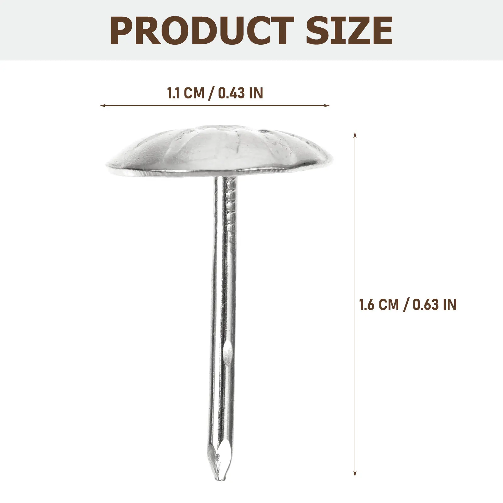 300개 철제 장식 못, 가구 소파 의자용 빈티지 장식 못, DIY 홈 데코용 푸시핀 장식 못