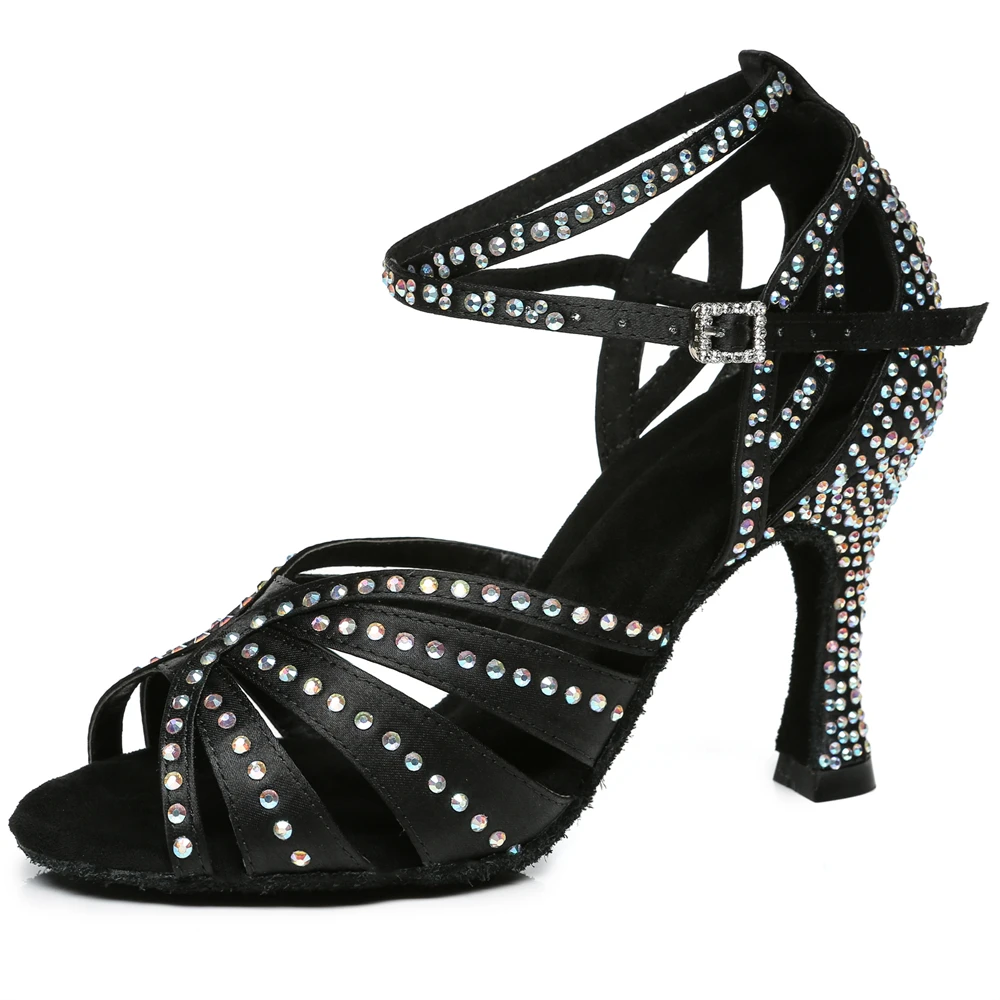 Juertingsummerwomenslatindanceshoessilksoftsolerhinestone