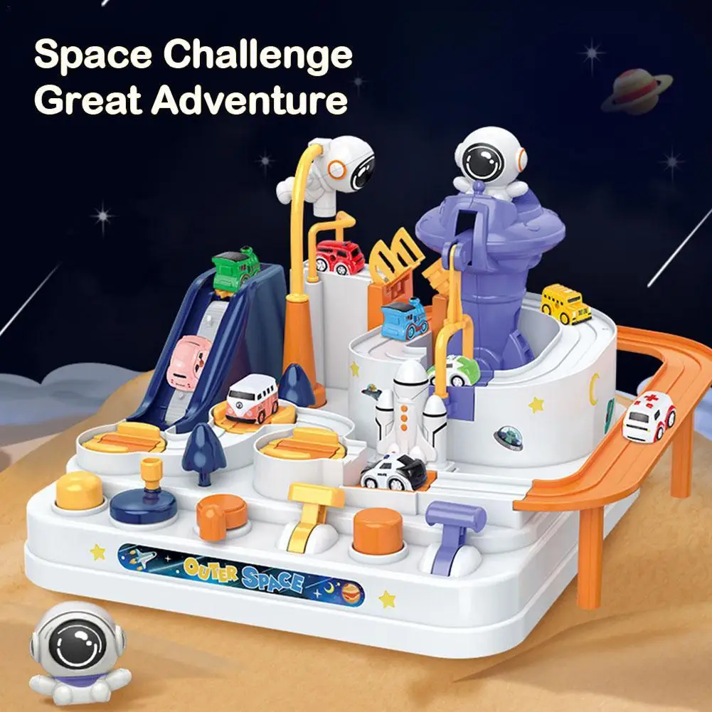 

Children's Car, Car Adventure Game Space Themed Set, Track Toys Educational Toys, Inertial Sliding Rail Car Gifts