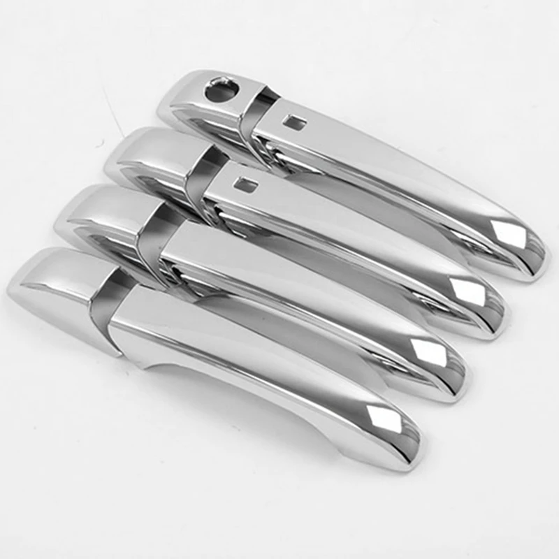 Silver Mirror Covers+Door Handle Covers For Jeep Grand Cherokee Dodge Durango 2011- Replacement Parts