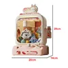 Mini Rabbit Doll Machine Kids Coin Operated Play Game Mini Claw Catch Toy Crane Machines Music Doll Children Xmas Gifts Toys 6