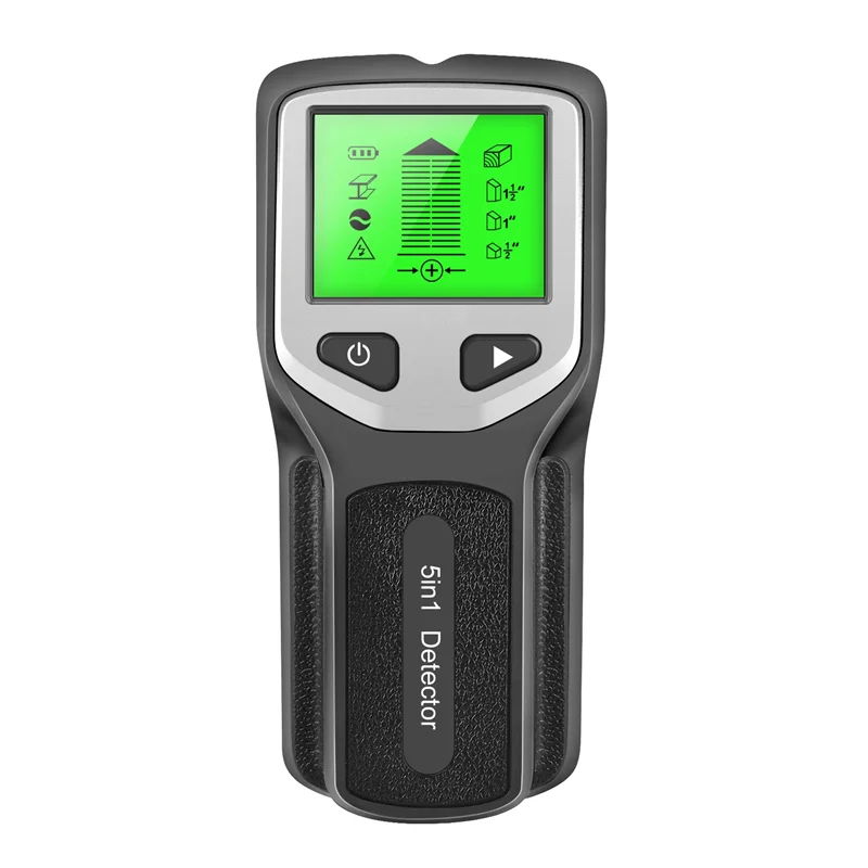 5-In-1 Studs Metal Detector Wall Scanner AC Wood Finder Cable Wires Depth Tracker Electric Box Finder Wall Detector Reusable B