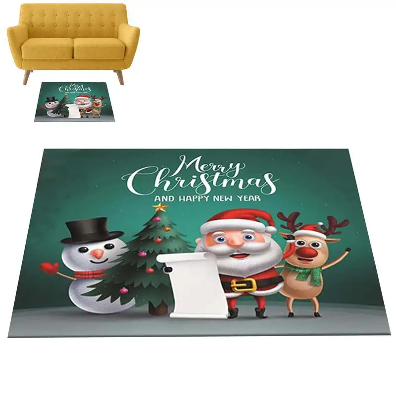 

Christmas Entrance Mat Front Door Rug Mat Reusable Merry Christmas Kitchen Rugs Bathroom Door Mat For Living Room Kitchen