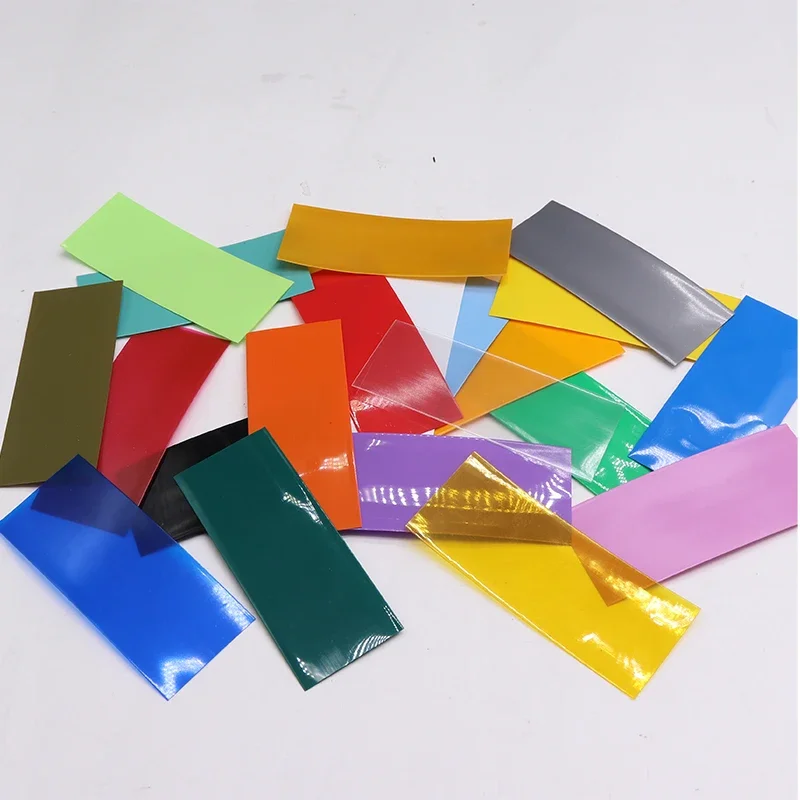 20/50/100/500pcs 18650 Lipo Battery Wrap PVC Heat Shrink Tube Precut Width 29.5mm x 72mm Insulated Film Protect Case Pack Sleeve