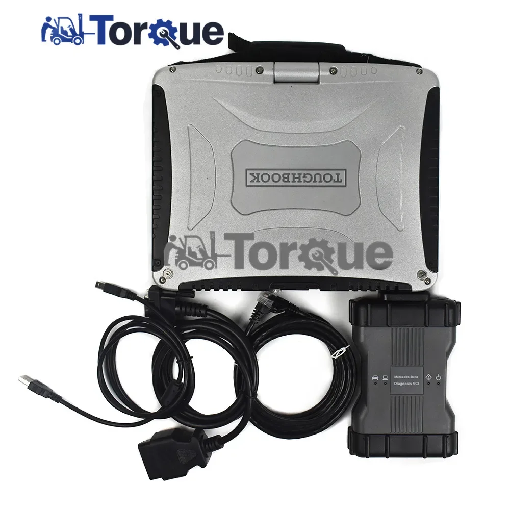 For BENZ Car Truck Diagnostic Tool MB Star C6 Multiplexer +CF19 Laptop PK SD Connect C4/C5/C6 Xentry Epc Wis Diagostic kit
