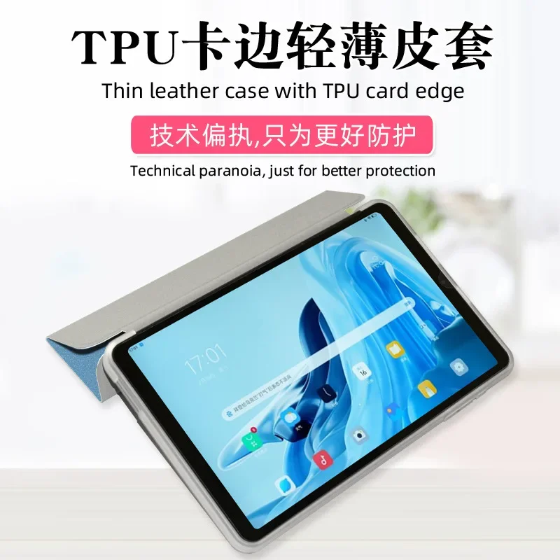 Slim Tri-Folding Stand Cover Case with TPU Back Shell