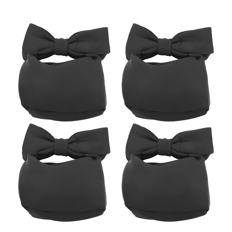 

NEW-4X Designer Women Handbags Bow Day Clutches Bag Ladies Evening Party Clutches Black Handbag Shoulder Bag(Black)