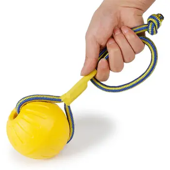 7 cm/9 cm Palla di gomma indistruttibile Addestramento del cane da compagnia Masticare Gioca Fetch Morso Giocattolo Giocattoli per cani per cani interattivi