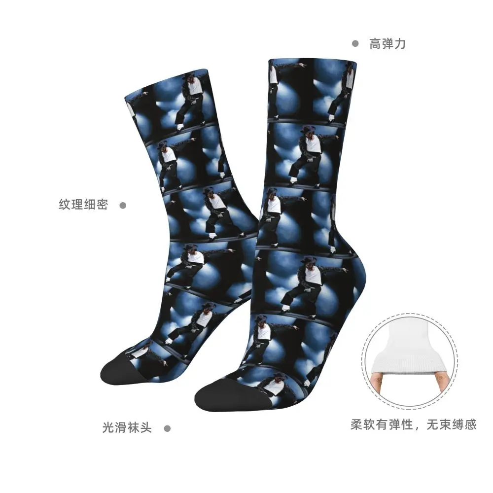 Michael 1984 Grammys Jackson Pop Art Portrait Socks Harajuku Stockings All Season Long Socks Accessories for Unisex Gifts