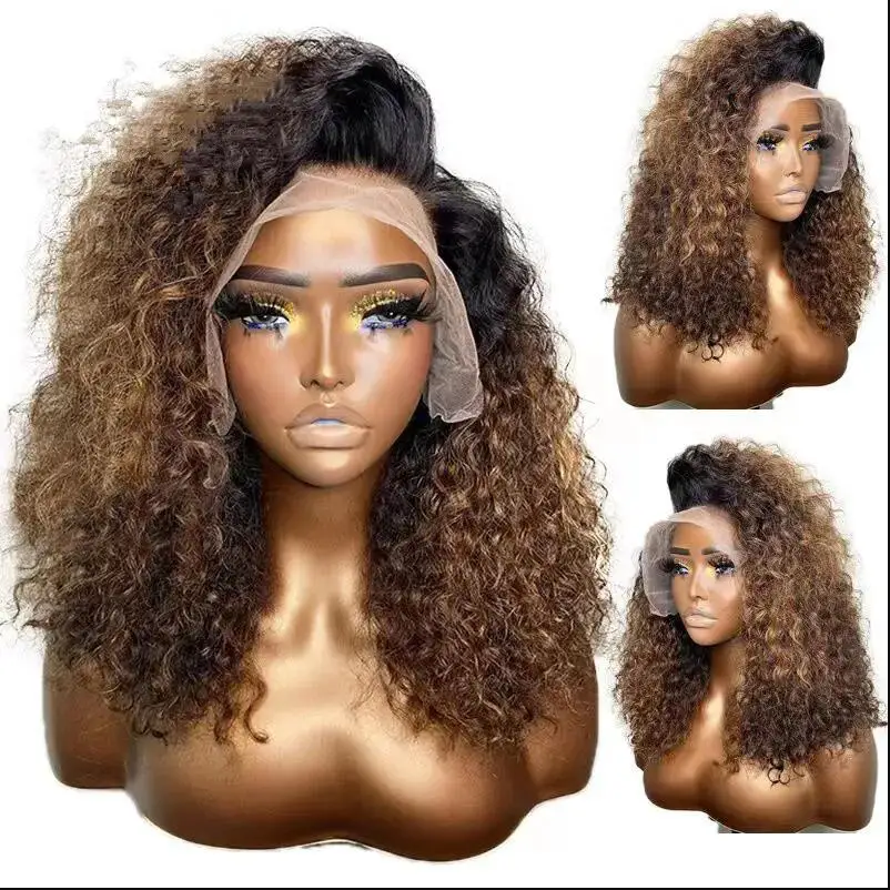 soft-heat-resistant-180density-26“-ombre-brown-long-kinky-curly-lace-front-wig-for-women-babyhair-preplucked-glueless-daily-wig