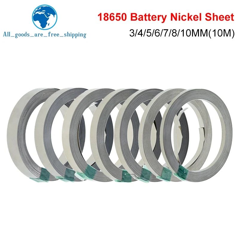 Tira De Níquel Para Baterías 18650 - 0.15mm X 8mm X 10m, Ideal Para Soldadura Por Puntos