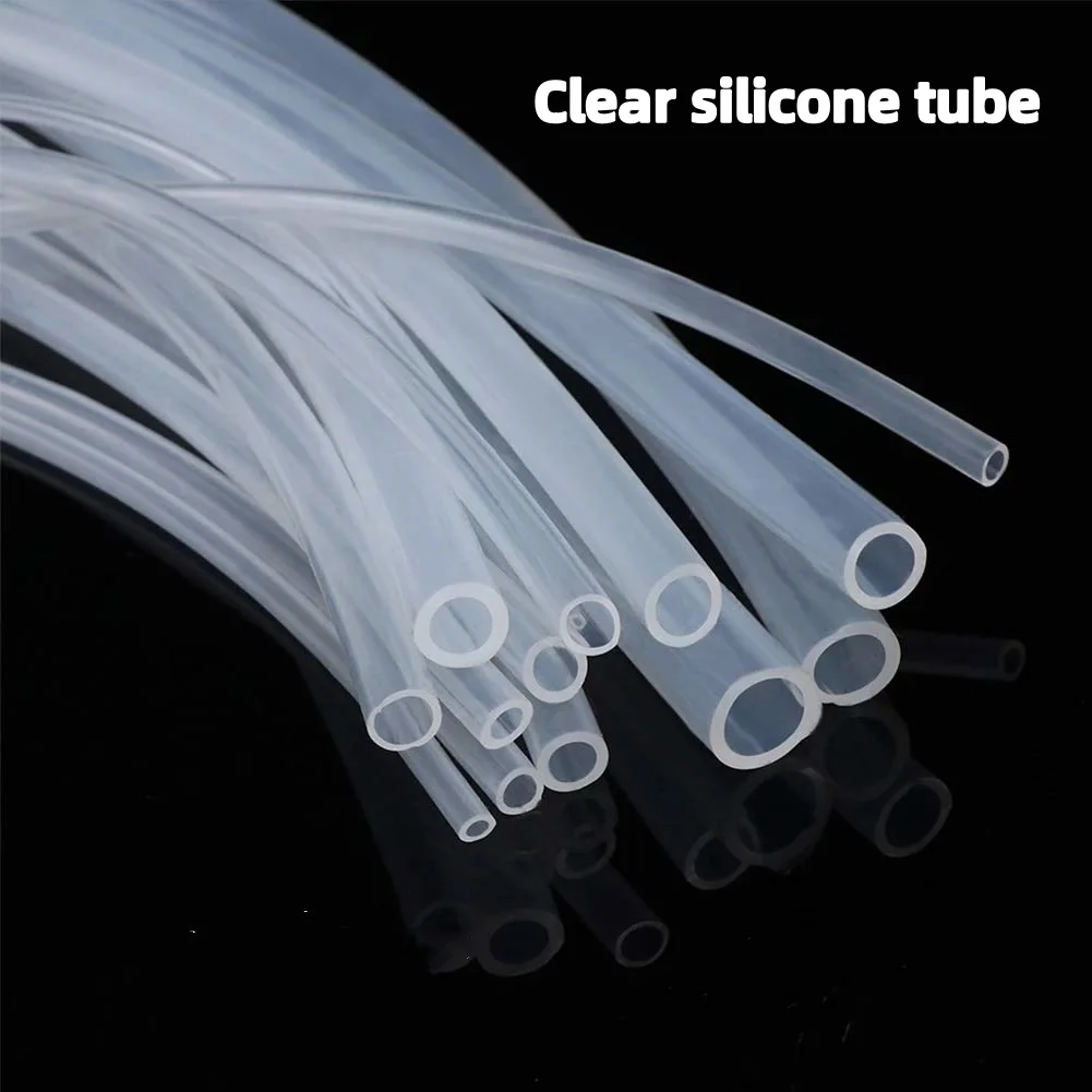 Silicone Tube 1/2/5M Food Grade Transparent Silicone Rubber Hose ID2 3 4 5 6 7 8 9 10 12 14mm ID Flexible Nontoxic Clear soft