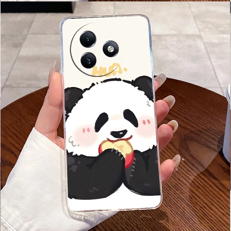 Clear Case with Cute Love Rabbit Cartoon - Luxury Soft Silicone TPU Cover