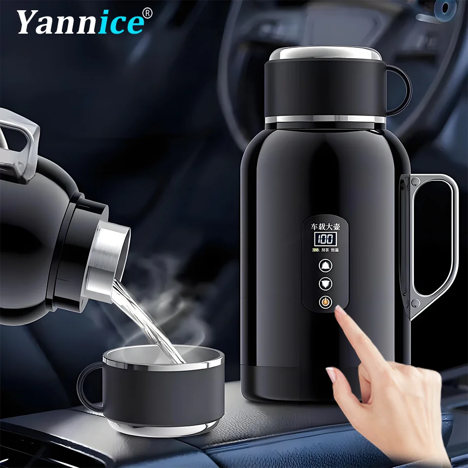1500ml Car Heating Cup with Built-in Mug 12V24V Universal Auto