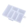 1pc 6 Grid Plastic Jewelry Box Tool Boxes Transparent Organizer Storage Hair Bands Rope Bead Bracelet Box 3