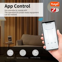 Smart Tuya Wifi/Zigbee Electric Curtain Shutter Motor with RF Remote 22.5CM Size APP Control Alexa Google Assistant SmartThings - Image 2