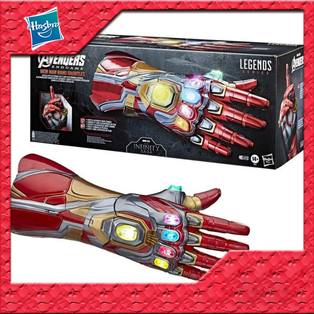 

Hasbro Marvel Legends Series Iron Man Nano Gauntlet Articulated Electronic Fist with Lights Sounds and Removable Infinity Stones