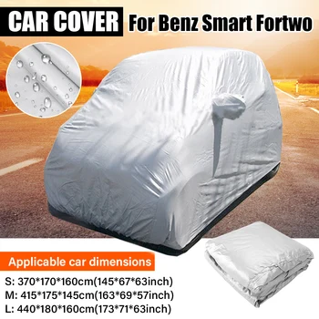 Car Cover Sun UV Protection Car Body Sun Rain Dustproof Waterproof Cover S/M/L/XL/XXL Car Covers Smart Outdoor Full Universal