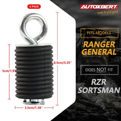 6 Pack Heavy - Duty Down Tie ATV Anchors for Secure Cargo Carriage (Type B)