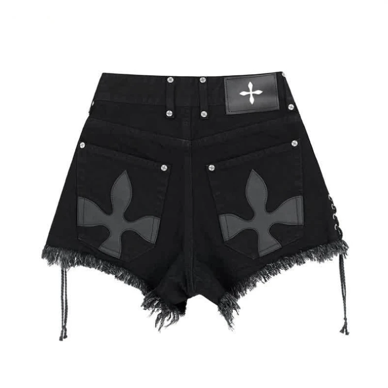 Casual Shorts For Women Clothing Y2k Streetwear Summer Denim Shorts Female High Waist S-5XL sexy & club Patchwork Jean Shorts