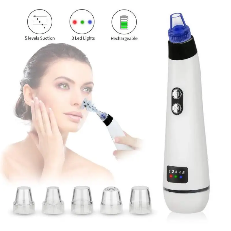 

T&B Facial Cleaning Blackhead Eliminators Nose Skin Care Cleaning Instrument Acne Remover USB Charge Face Tool Vacuum Suction