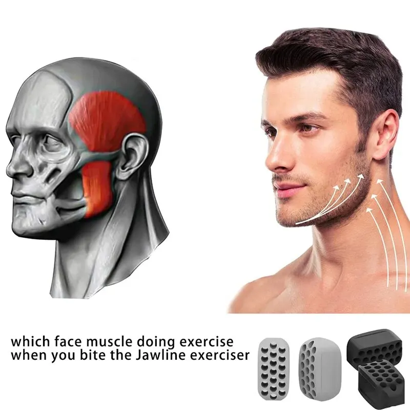 Silicone Jaw Exerciser & Facial Toner - Jawline and Neck Toning Beauty Tool