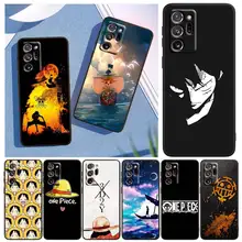 

Anime Luffy One Piece For Samsung Note 20 Ultra 10 Pro Lite 9 8 F52 F42 F22 M21 M60S M62 M31 M12 M32 Black Phone Case Capa