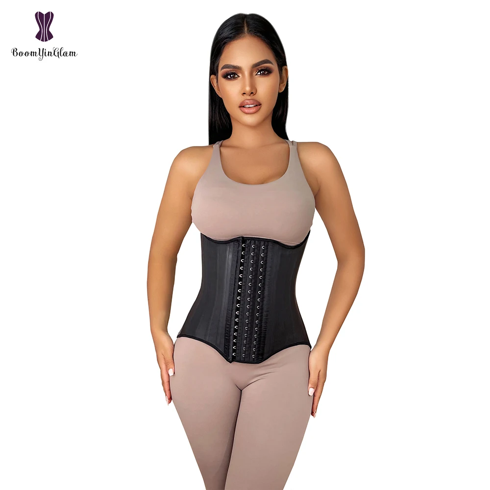 

Latex Waist Trainer Plus Size Corset Shapewear Slimming Belly Women Body Shaper Modeling Strap Reductive Girdle 25 Steel Bones