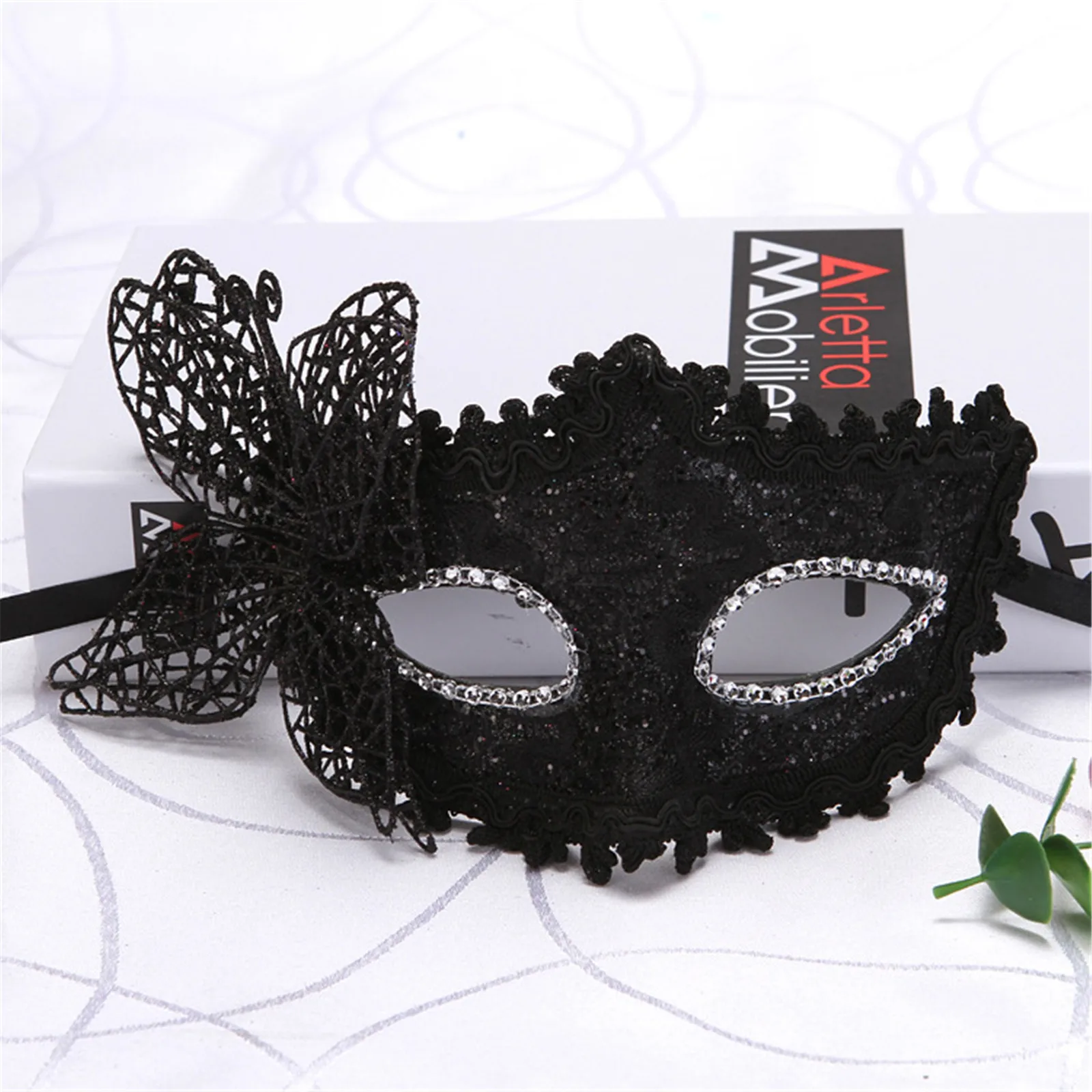 Fashion Luxury Venetian Masquerade Mask Women Girls Sexy Fox Eye Mask Butterfly Fancy Dress Christmas Halloween Party