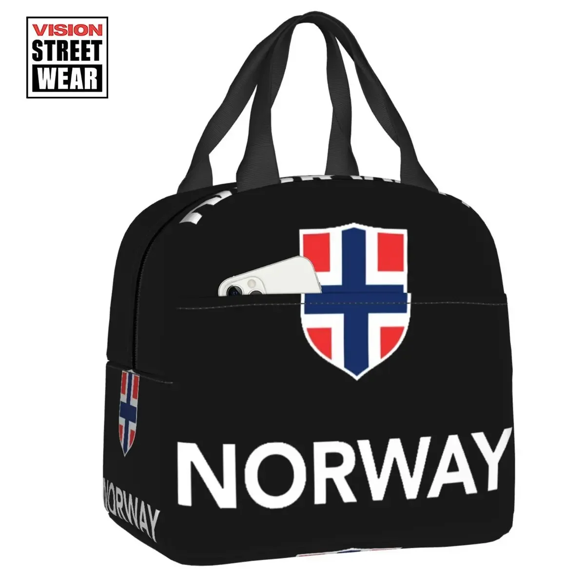 

Новинка 2023, Герметичная сумка для ланча с флагом Норвегии, водонепроницаемая термальная сумка-холодильник с флагом Норвегии, школьный ланчбокс для офиса и работы
