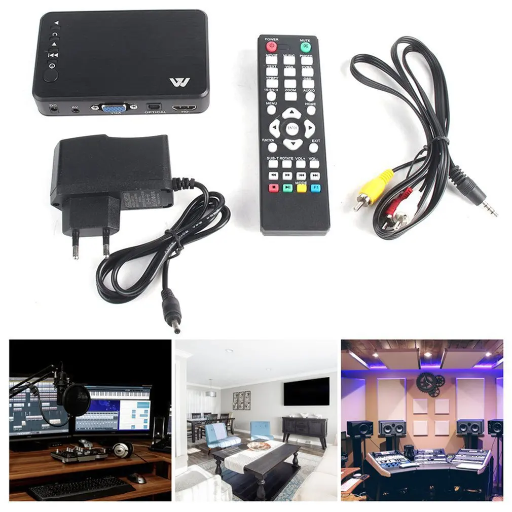 ̴ Ǯ HD ̵ Ƽ̵ ÷̾, ޴, ڵ , 1080P, USB ܺ HDD, SD, U ũ, HD, VGA, AV ÷̾, , 繫ǿ