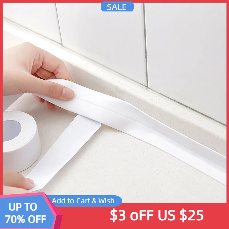BathroomSealingTapeSelfadhesiveOilProofKitchenSinkCaulkSeal
