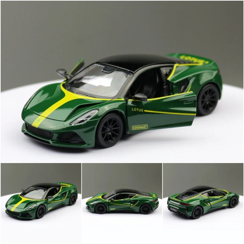 1:34 Lotus EMIRA Alloy Sports Car Model Diecasts Metal Super Racing Vehicles Car Model High Simulation Collection Childrens Gift 3