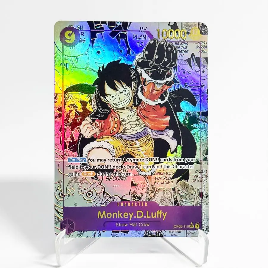 OP09 One Piece Emperors in the New World Kuratiertes Deck Luffy Shanks Roger Buggy Zoro Dragon Folien-Texturierte Proxy-Karten Englisch – Detail 2