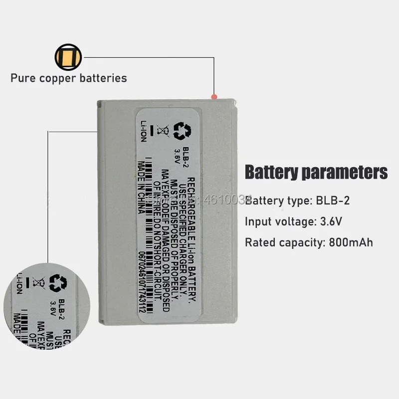 Blb-2 Batteria Per Nokia 3610 6510 6590 6500 6590I 7650 8290 8310 8390 8210 8250 8270 8850 Blb 2 800Mah Nuovo