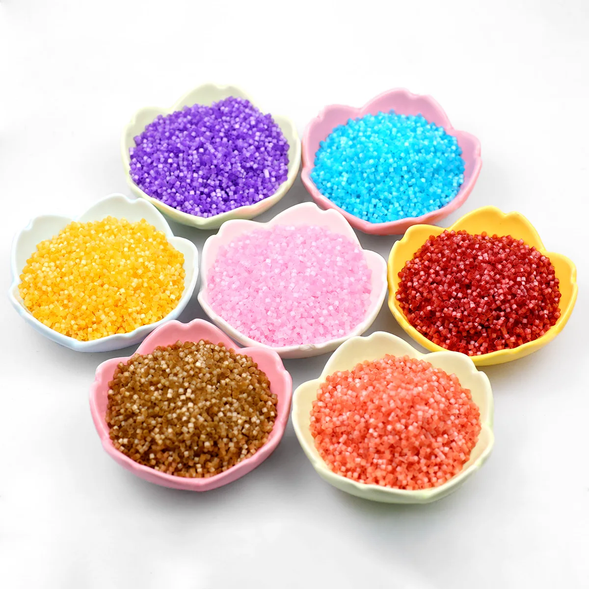 Vibrant Assorted Color Glass Tube Beads