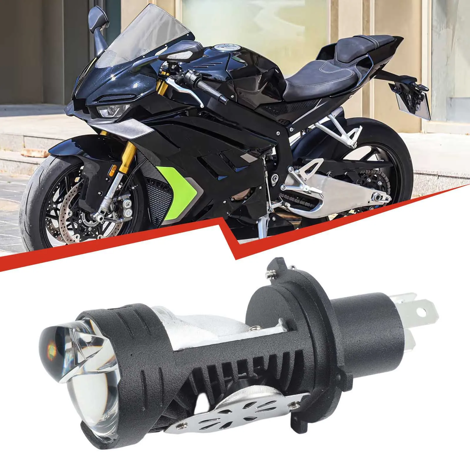9000Lm 헤드라이트 H4 LED 전구 제품 치수 15*9*8cm 광폭 차량 호환성 9-36V 전압 범위 비가운날 성능