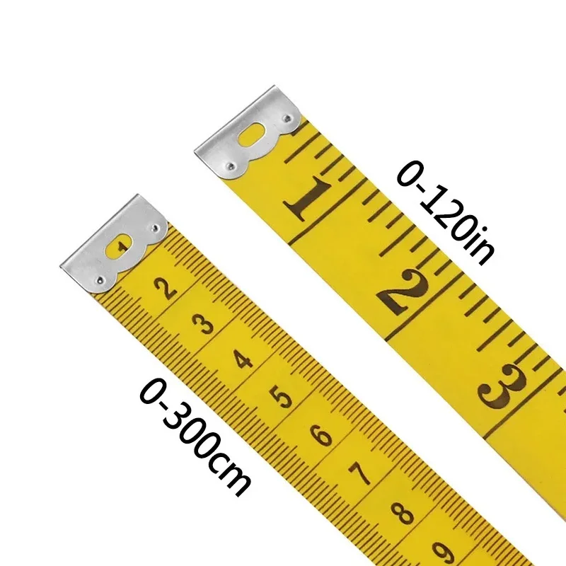 300cm 120인치 휴대용 소프트 PVC 테이프 3m 가죽 줄자 신장 측정기 수축형 분석 도구