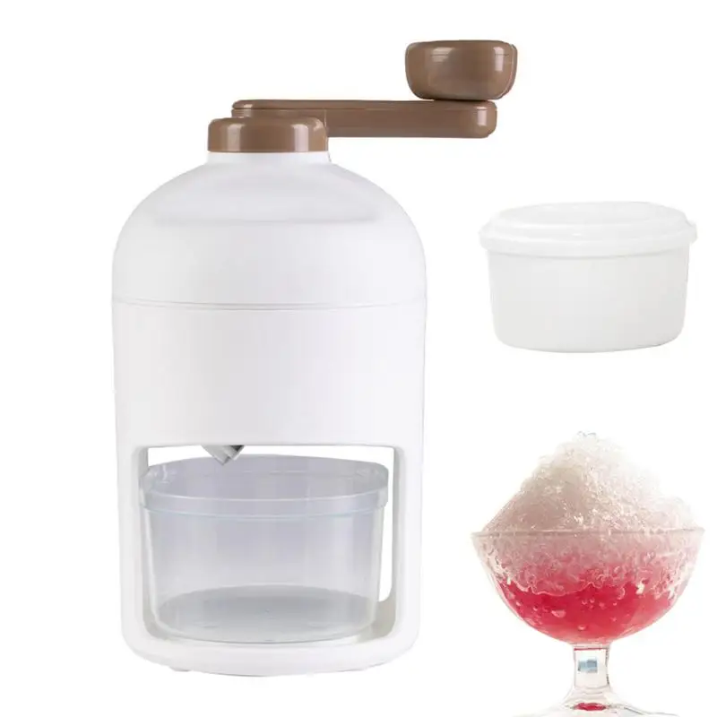 

Manual Ice Crusher Machine Snow Cone Maker Ice Crusher And Shaved Ice Machine Handheld Ice Cube Shaver Crusher For Home Bar