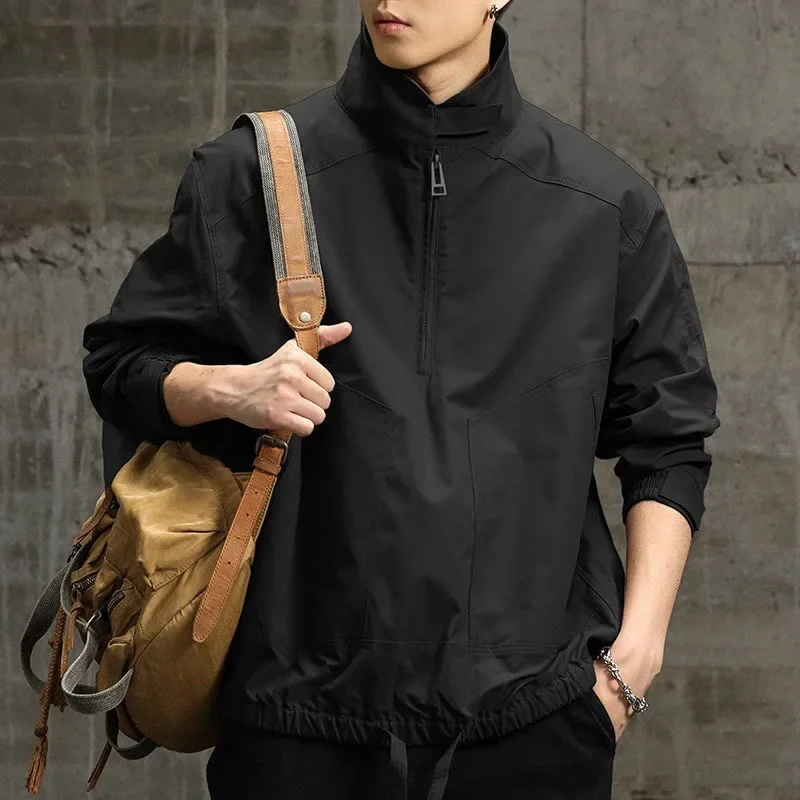 

Golf Supplie Fashion Windbreaker Coat Spring Men Golf Wear 2024 Golf Jacket Golf Clothes Men's Stand-up Collar Casual New Jacket