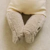 Winter New Baby Fleece Padded Socks Warm Thicken Toddler Girls Floor Socks Cartoon Embroidery Infant Sock Sleeves