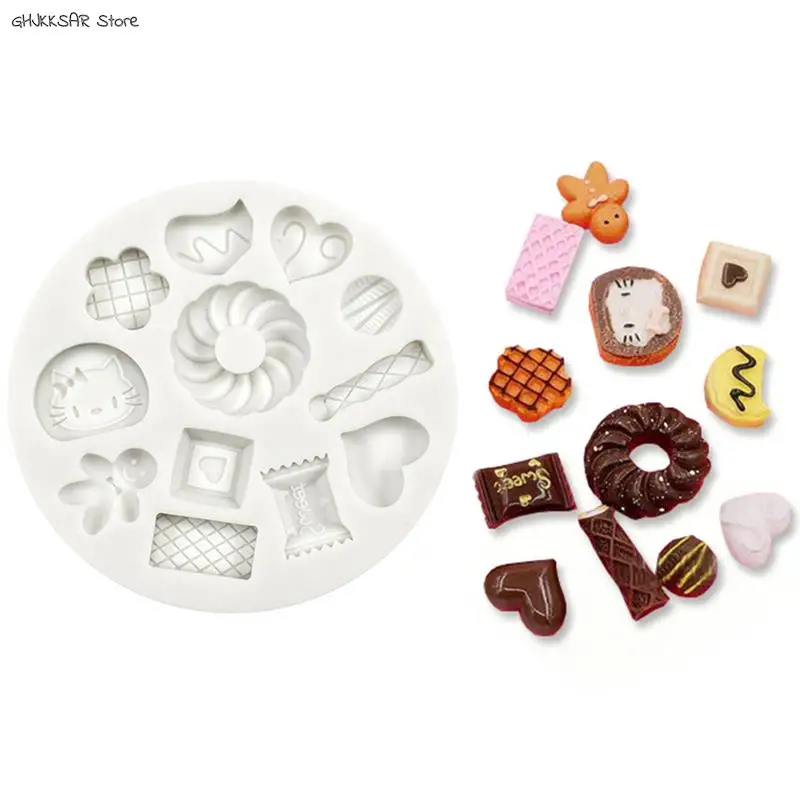 1PCS Mini Candy Mold, Silicone Chocolate Mold, Small Square Candy Molds,  Silicone Candy Moulds,Polymer Clay Molds,Biscuit Mould