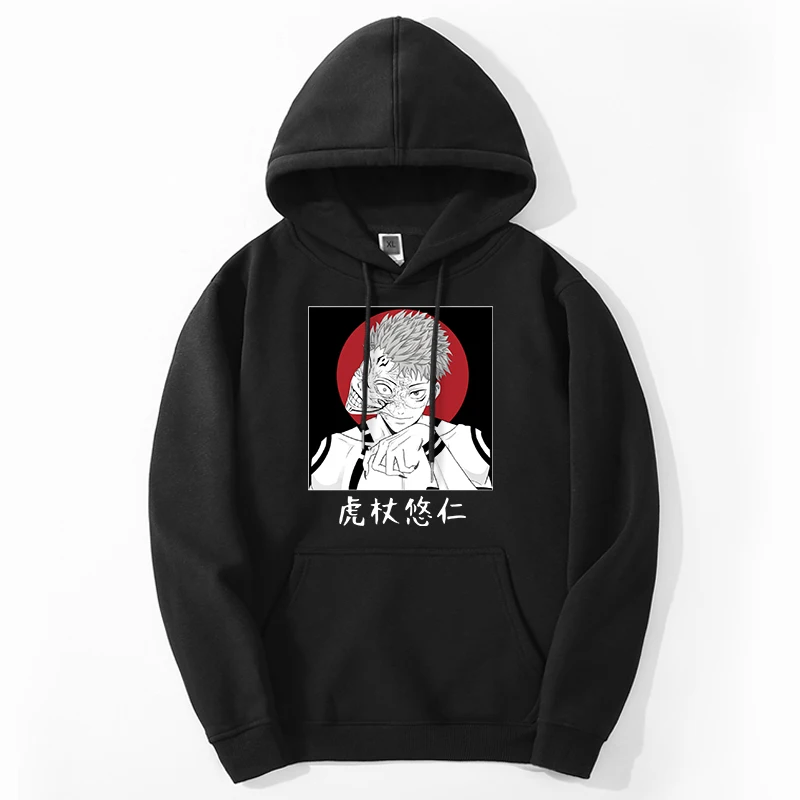 

Jujutsu Kaisen Winter Hoodies Sweatshirts Men Women Gojo Satoru Anime Streetwear Oversize Harajuku Fleece Sudaderas Pullover